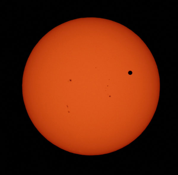 Прохождение Венеры по диску Солнца 06.06.2012 года