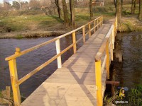 Мост через Лососянку восстановлен 26 апреля 2013 года